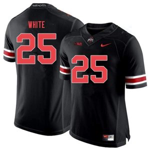 Men's Ohio State Buckeyes #25 Brendon White Black Out Nike NCAA College Football Jersey August OUH6244OO